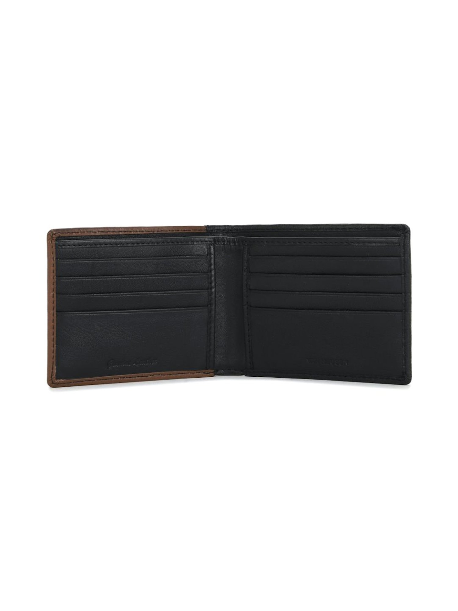 Van Heusen Brown Leather Bi-Fold Wallet for Men
