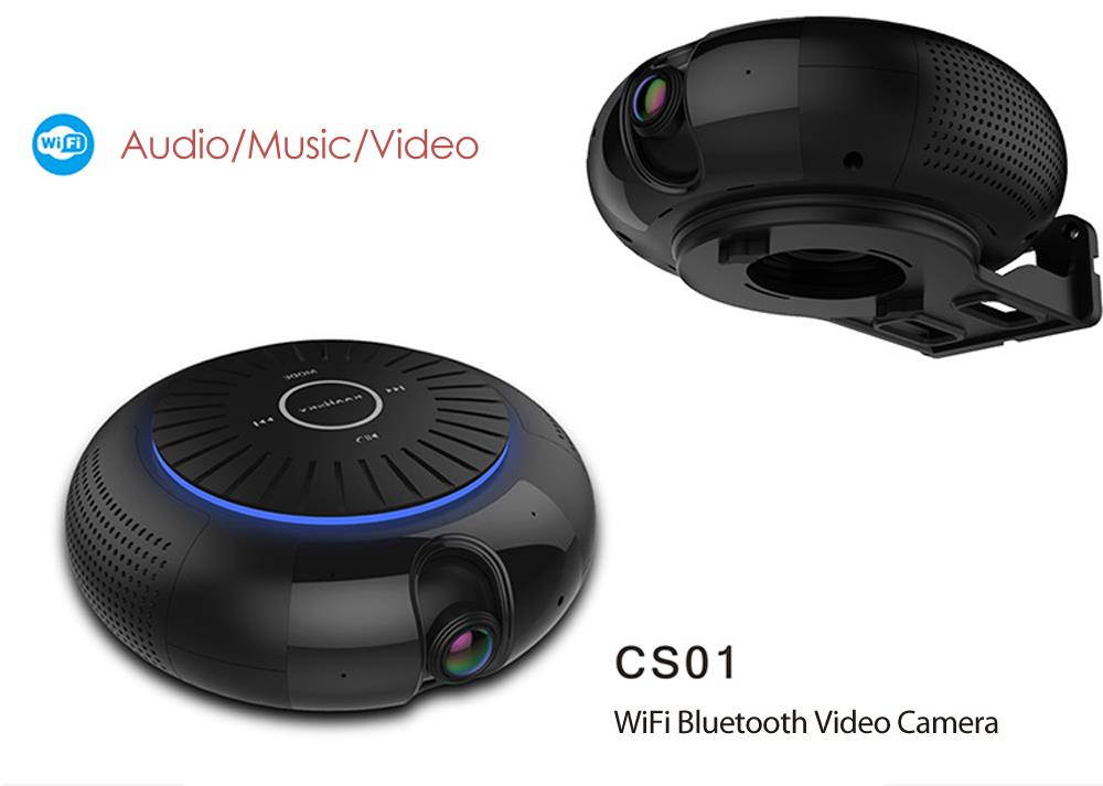 IP Camera WiFi Bluetooth 1080P Speaker Network Video Recorder Micro USB 2-way