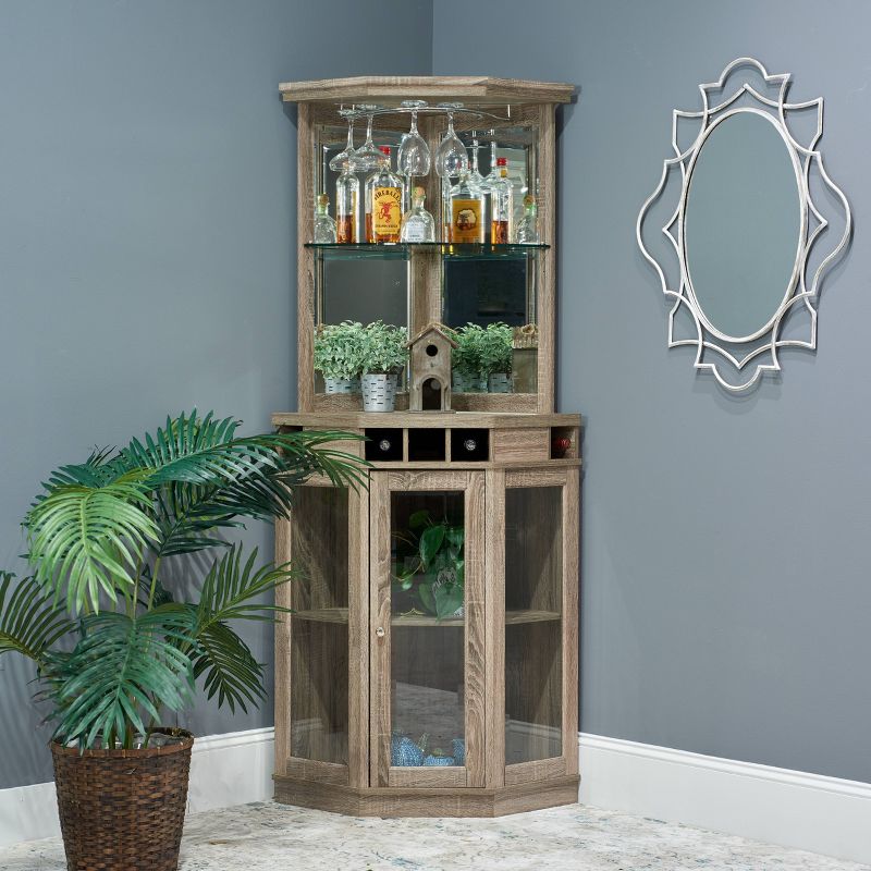 Corner Bar Brown - Home Source