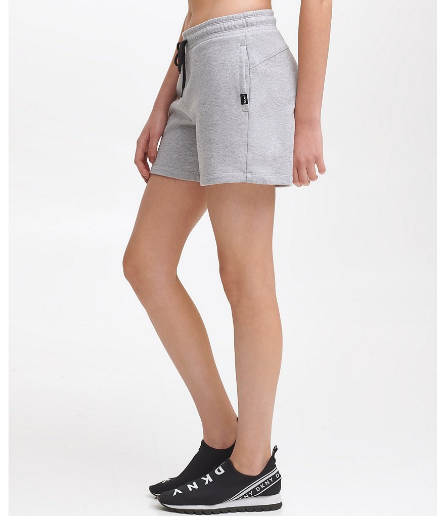 Marc New York Paperbag Waist Sueded Jersey Drawstring Shorts