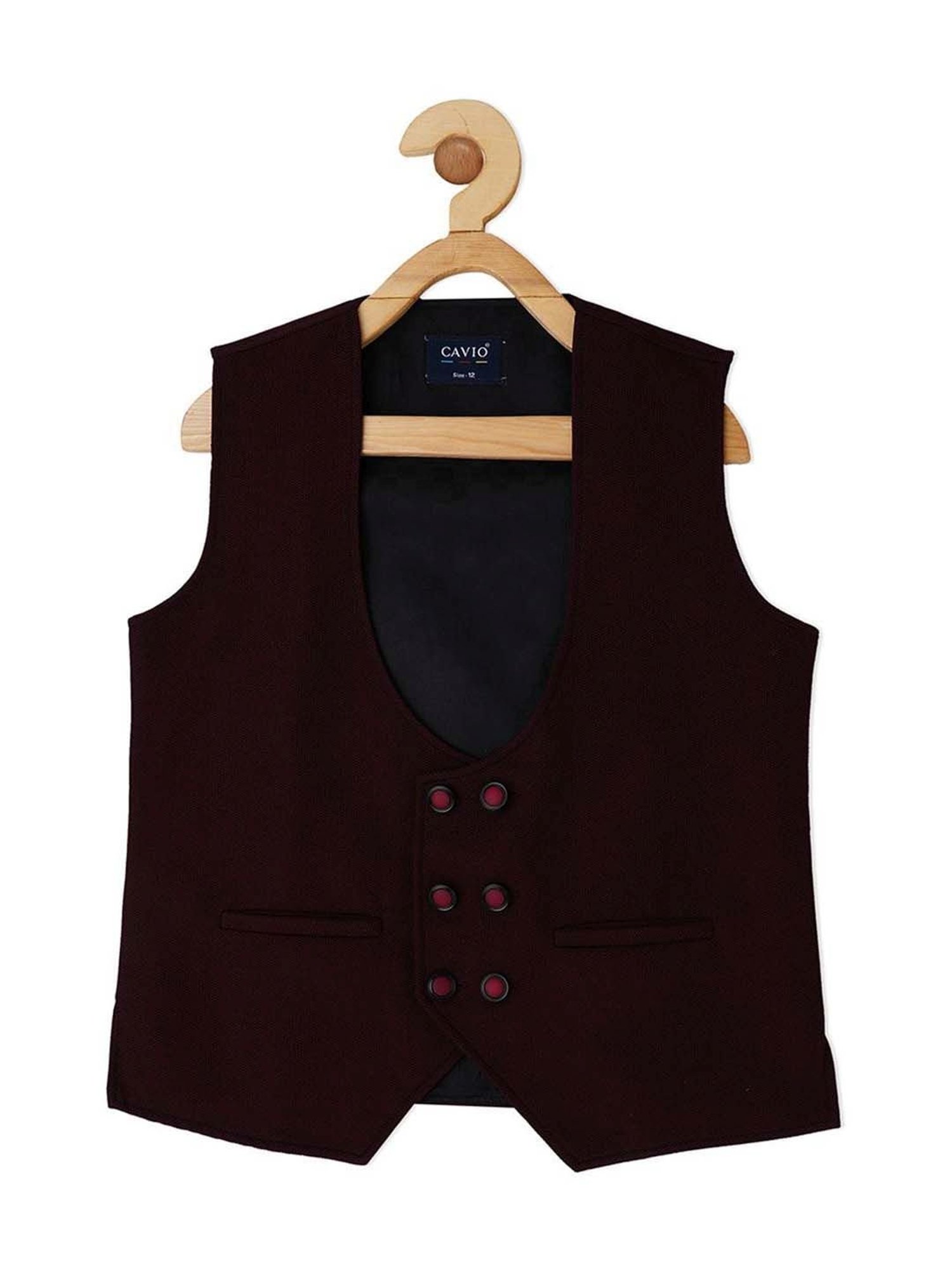 Crimsoune Club Kids Mint Solid Full Sleeves Blazer