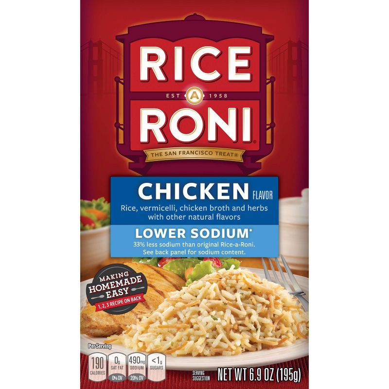 Rice A Roni Lower Sodium Chicken Rice - 6.9oz