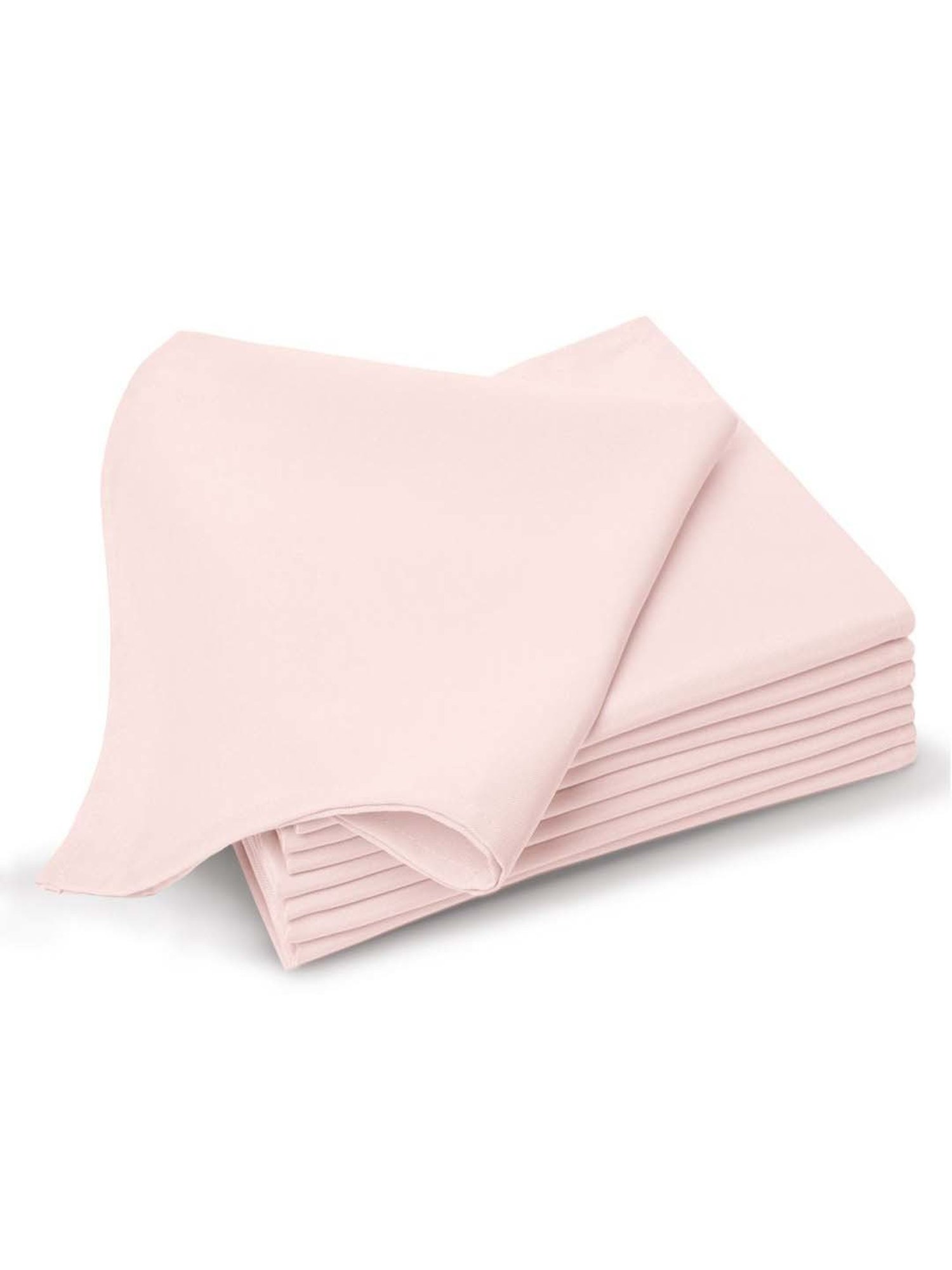 Pizuna Long Staple Pink Cotton 400 TC Dinner Napkin  - Set of 8