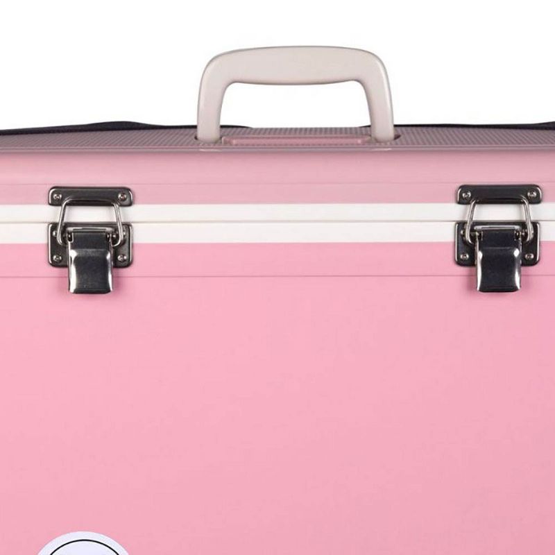 Engel UC19 19 Quart Fishing Live Bait Dry Box Ice Cooler with Stain/Odor-Resistant Surface and Shoulder Strap, Pink