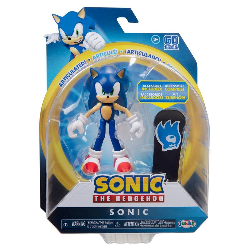 Sonic the Hedgehog 4" Modern Sonic with Snowboard Wave 2
