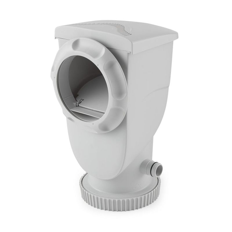 Summer Waves 600 Gallon SkimmerPlus Swimming Pool Filter Pump and 4-Pack of Replacement Type D Filter Cartridges