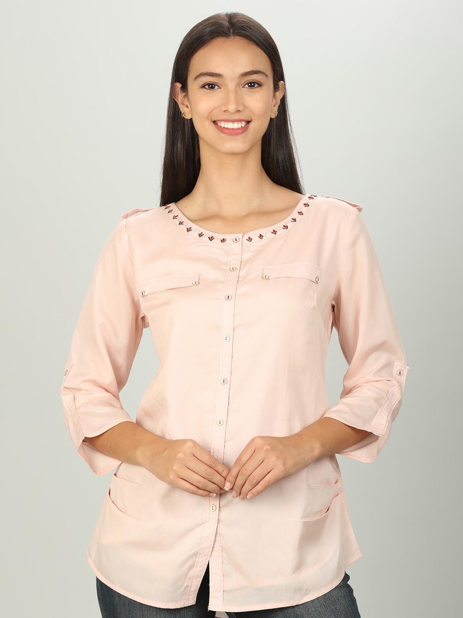 Mustard Pink Regular Fit Shirt