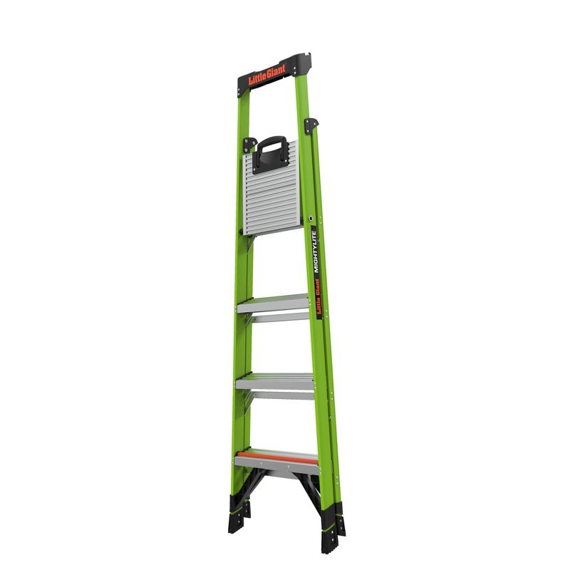 Little Giant Ladder Systems 6' ANSI type IA 300 lb fiberglass Stepladder with Ground Cue Apple Green