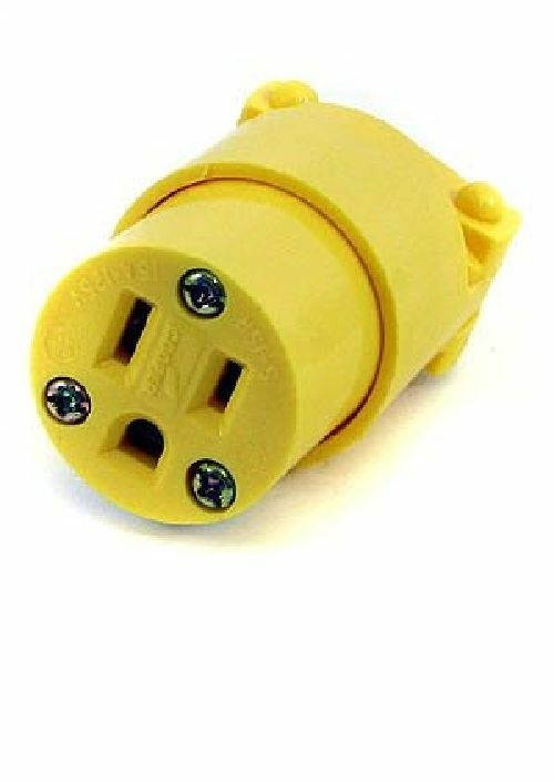 Coleman Cable 172-05985 3-Wire All Vinyl Female connector 15-Amp Yell