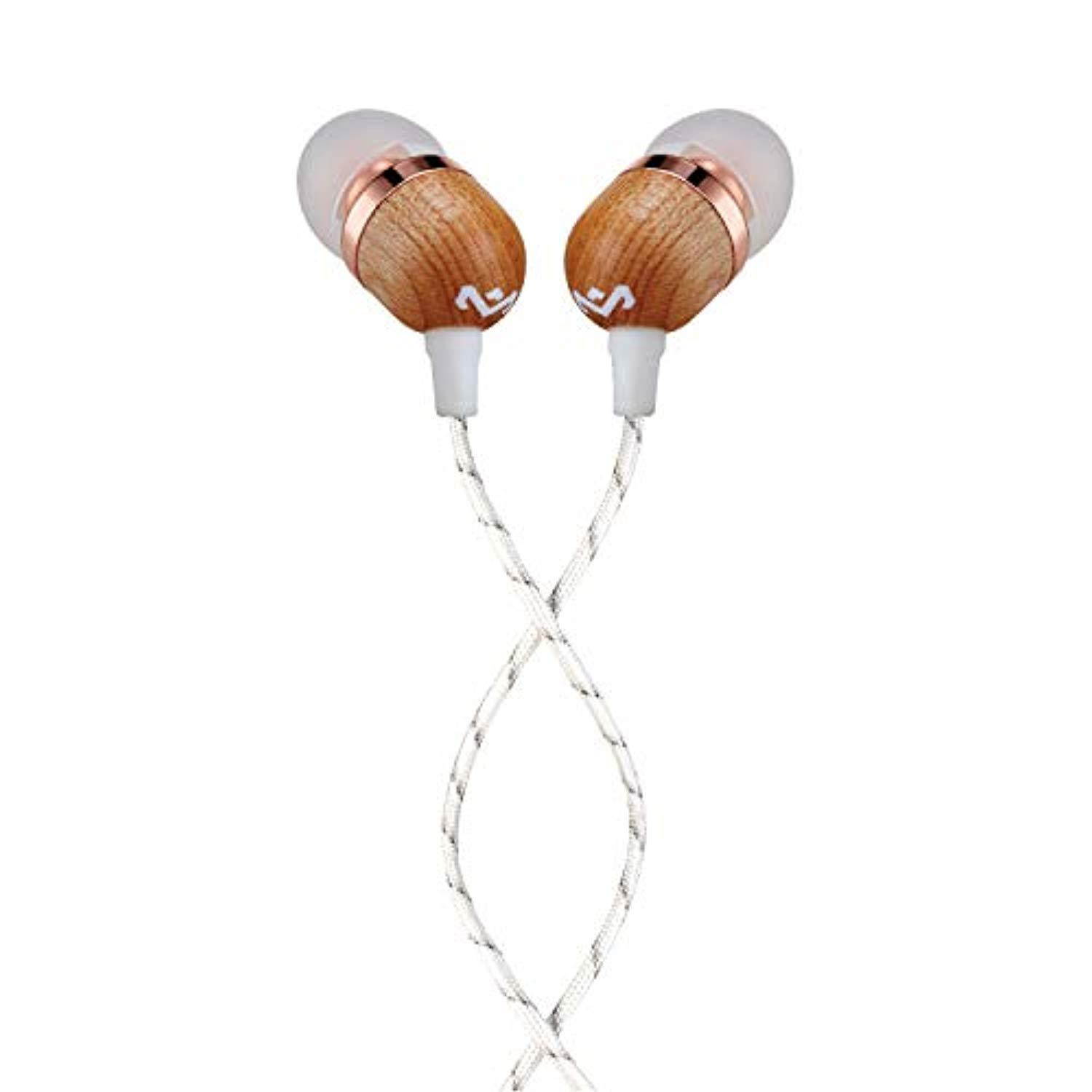 House Of Marley Smile Jamaica In-Ear Wired Headphones with Mic, Fire, EM-JE041-FI