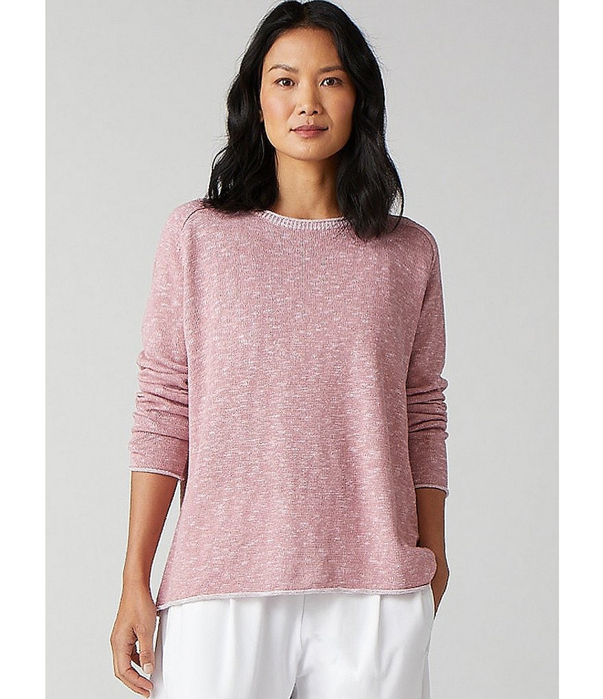 J.McLaughlin Jamey Crew Neck Button Trim Raglan Sleeve Sweater