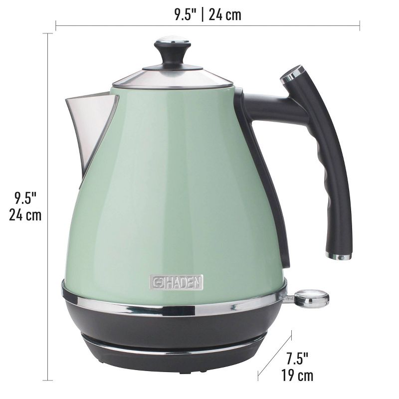 Haden Cotswold 1.7L Stainless Steel Electric Kettle - Light Green
