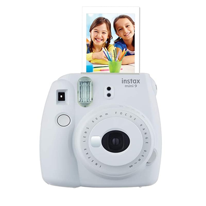 Instax Mini 9 Instant Film Camera Smokey White  Instax Mini Instant Film Twin Pack  Instax Mini Rainbow Film Case for Fuji Mini Camera Fuji Instax Accessory Kit