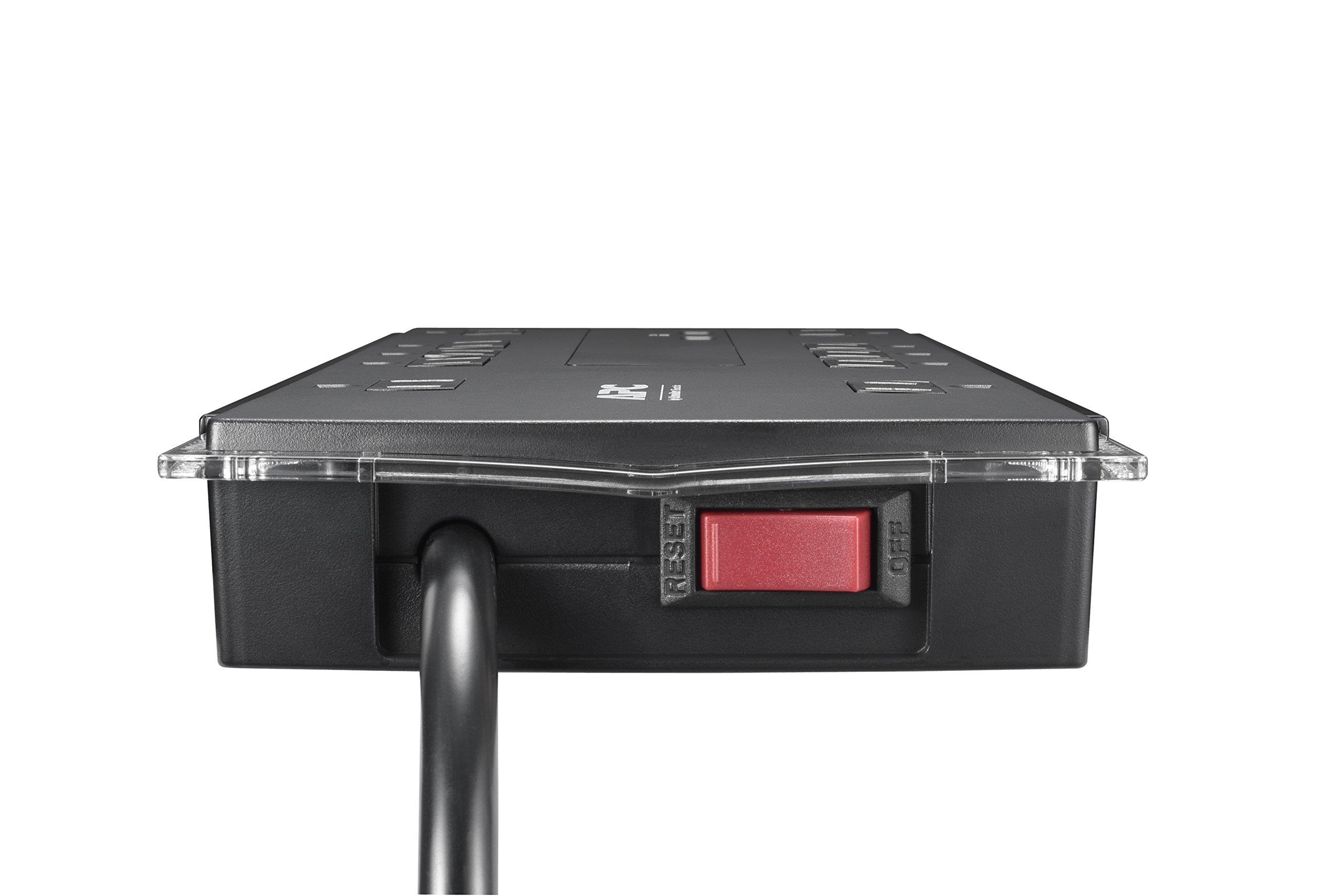 APC 10-Outlet Surge Protector Power Strip with USB Charging Ports, 4320 Joules, SurgeArrest Performance (P10U2)