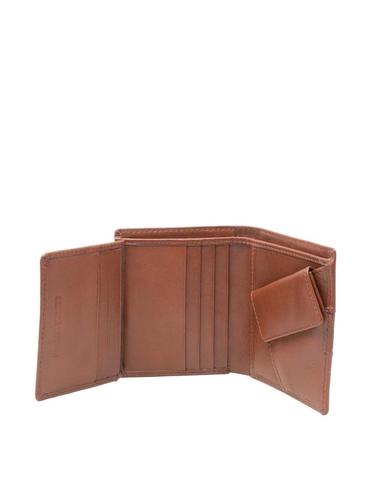 Tohl Tan Casual Leather Bi-Fold Wallet for Men