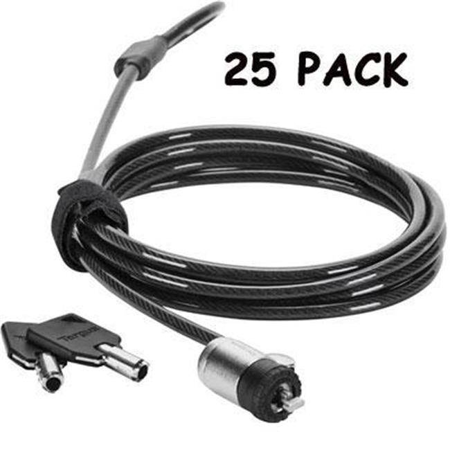 Targus DEFCON&reg; T-Lock Master Keyed Cable Lock - 25 pack - ASP48MKUSX-25