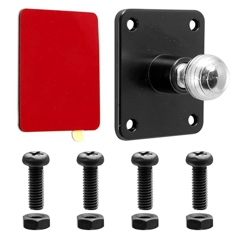 Aluminum 17mm AMPs Adapter Plate - for Garmin GPS Devices,  Smartphone Holders and Other Industry Standard 17mm adapters