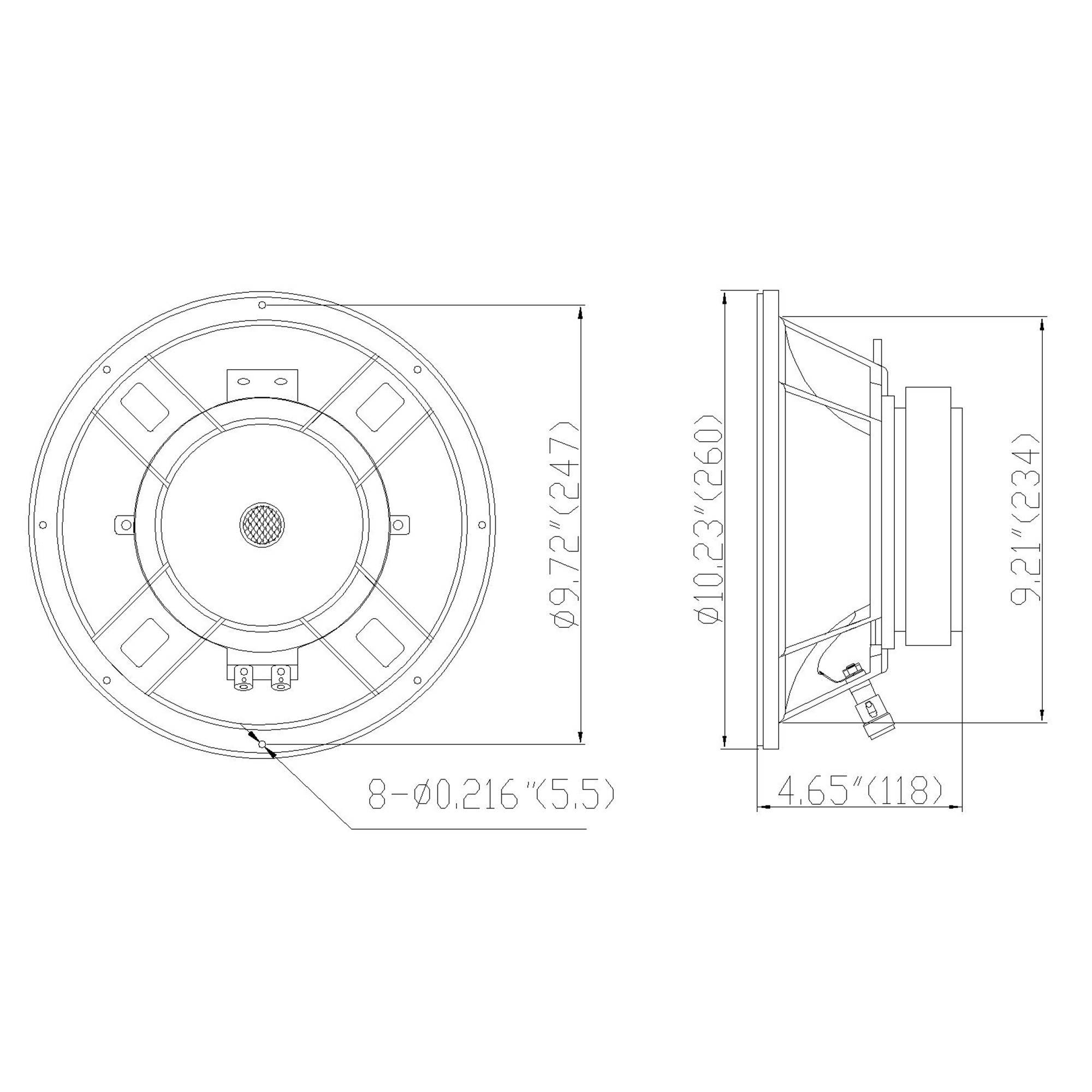 Sound Town 2-Pack 10" 250W Cast Aluminum Frame Woofer w/ 3" Voice Coil, Replacement Woofer for PA/DJ Speaker, Bass Guitar Cabinets (STLF-10GA-PAIR)