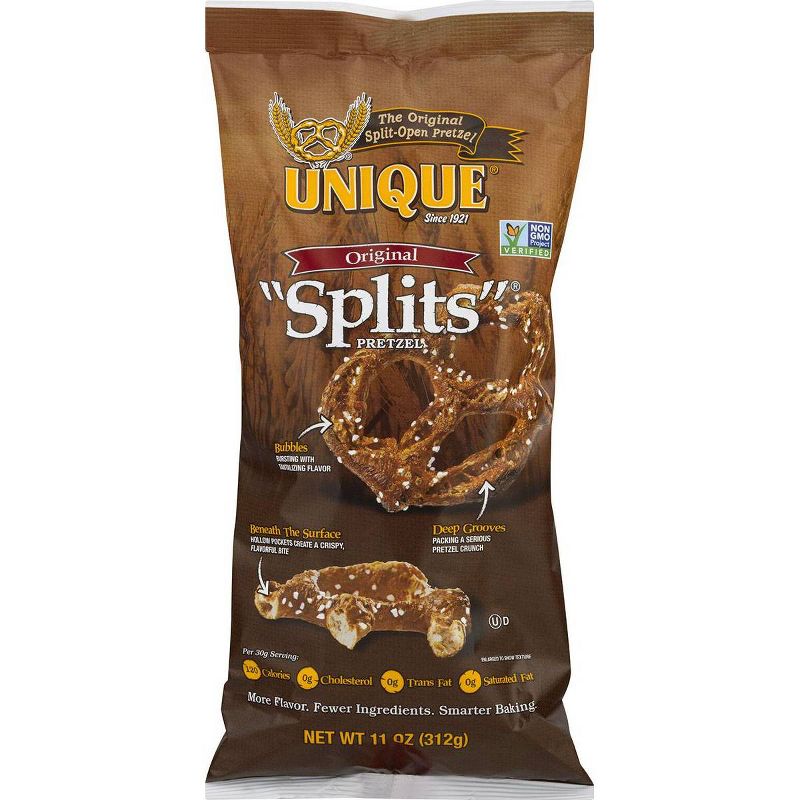 Unique Whole Wheat Pretzel Splits - 11oz/12pk