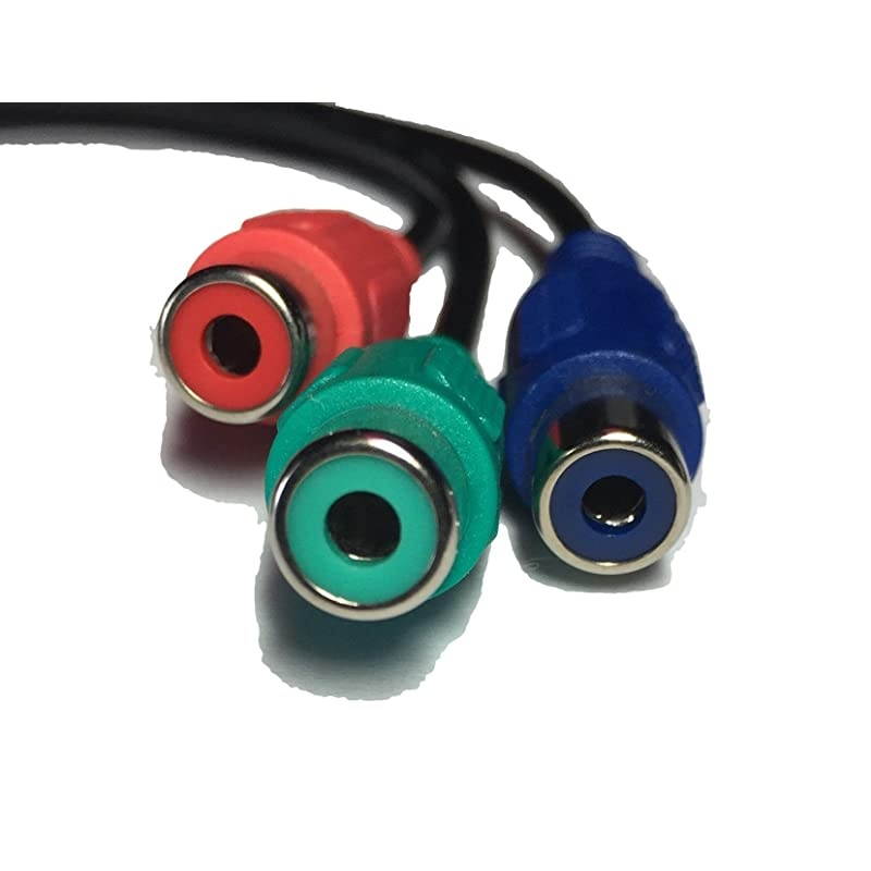 7Pin SVideo to HDTV 3 RCA RGB Red Blue Green Component HDTV Video Cable