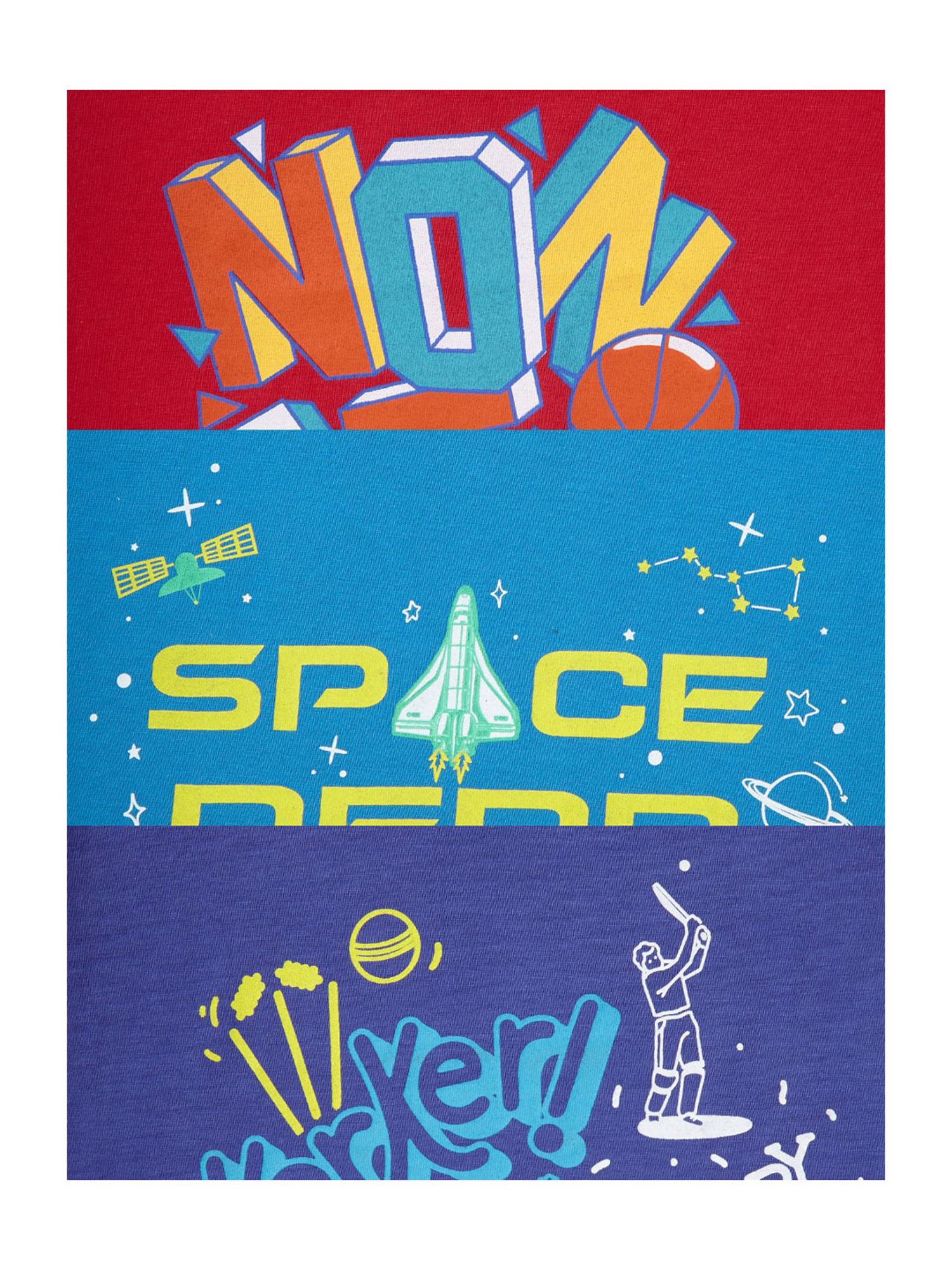 Cub McPaws Kids Multicolor Printed  T-Shirts