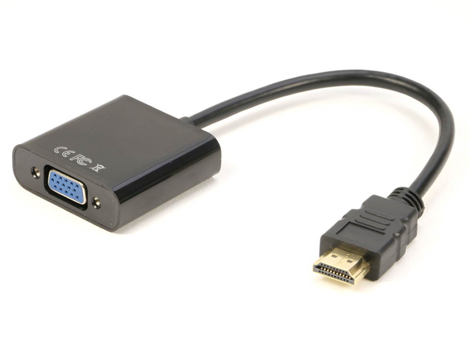 2Pack HDMI to VGA Adapter Cable Full HD 1080p, RIITOP HDMI TO VGA Male to Female Video Converter Adaptor For PC Laptop HDTV Projector Monitor