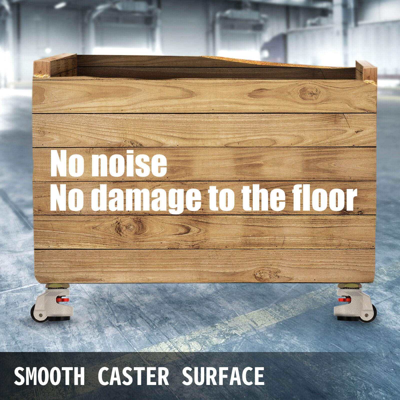 GD-40S Nylon Wheel and NBR Pad Set of 4 Leveling Casters