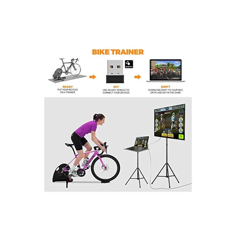 USB ANT Stick Compatible with Zwift TrainerRoad Wahoo Garmin Cycleops Trainer Rouvy TacX Sufferfest PerfPRO