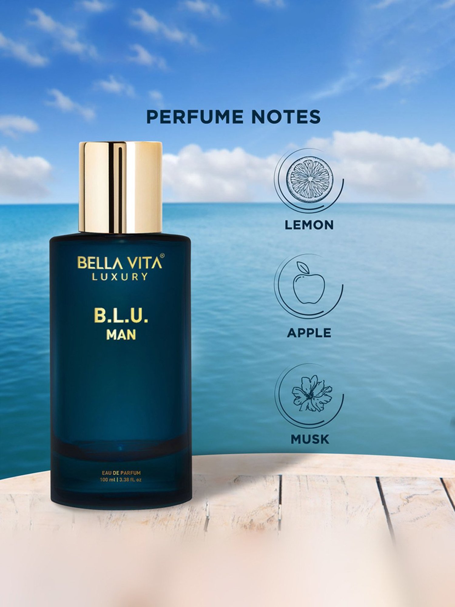 BELLA VITA LUXURY B.L.U. Man Eau de Parfum - 100 ml