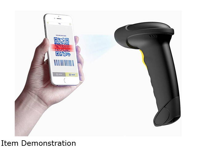 Barcode Scanner, Inateck QR Code Scanner, 2D, Wireless, Bluetooth, Read Screen, BCST-50 Black