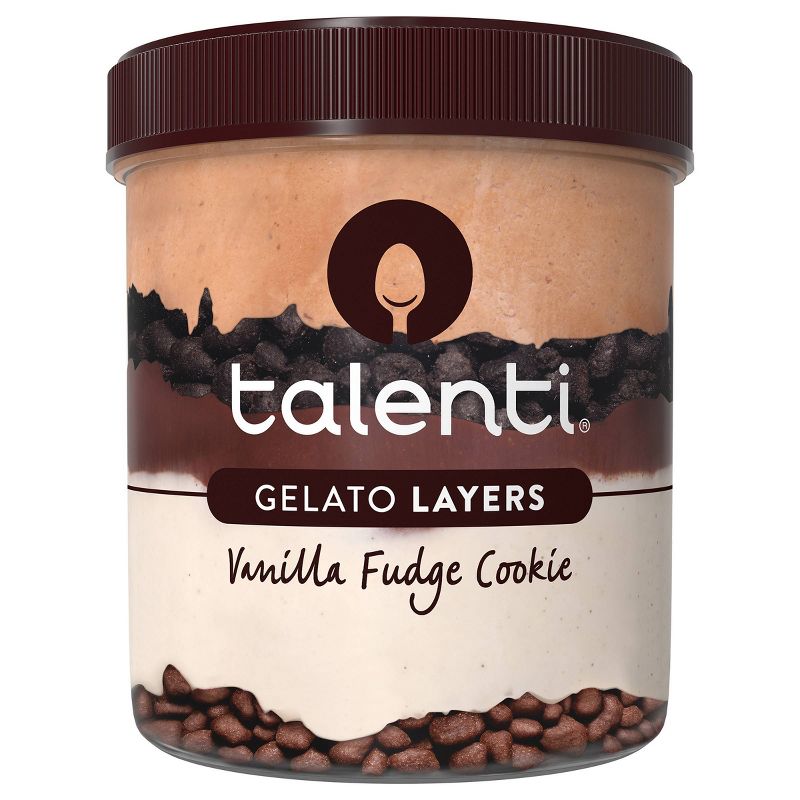 Talenti Gelato Layers Vanilla Fudge Cookie - 10.6oz