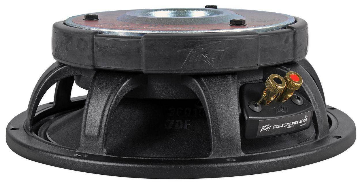 2 Peavey 1208-8 SPS BWX SS SF 12" Black Widow 500W RMS/2000W Max 8 Ohm Subwoofer