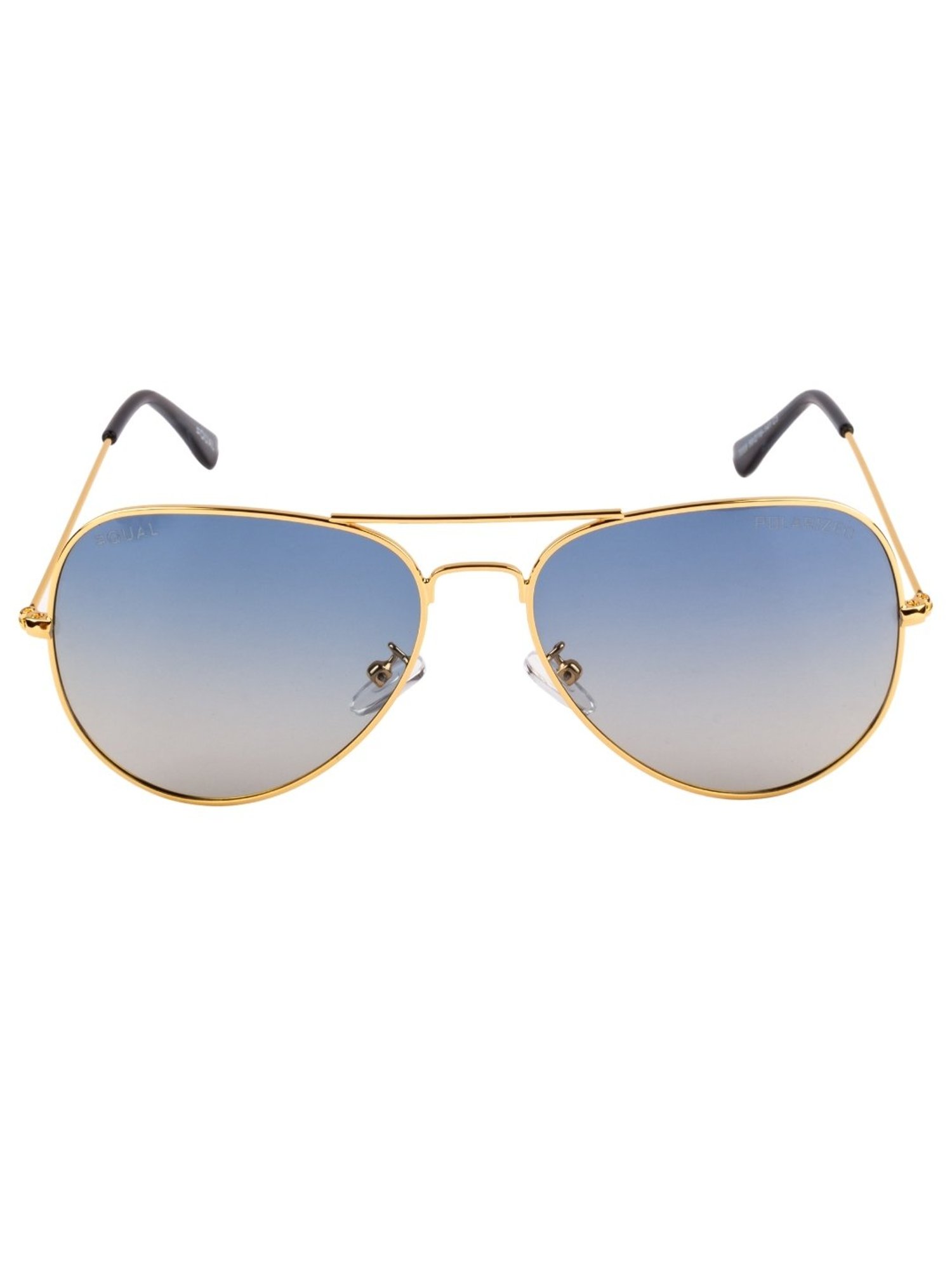 Equal Blue Aviator Unisex Sunglasses
