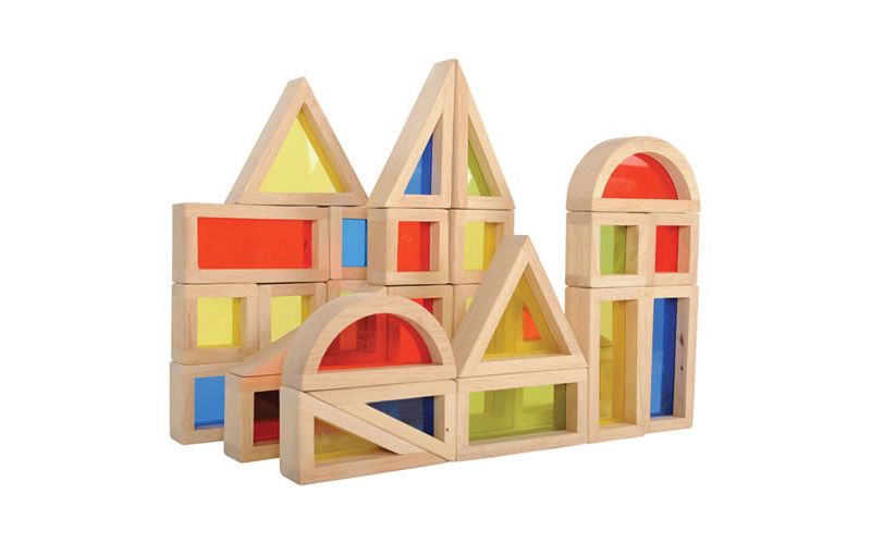 Guidecraft Rainbow Blocks  - 30 Pcs