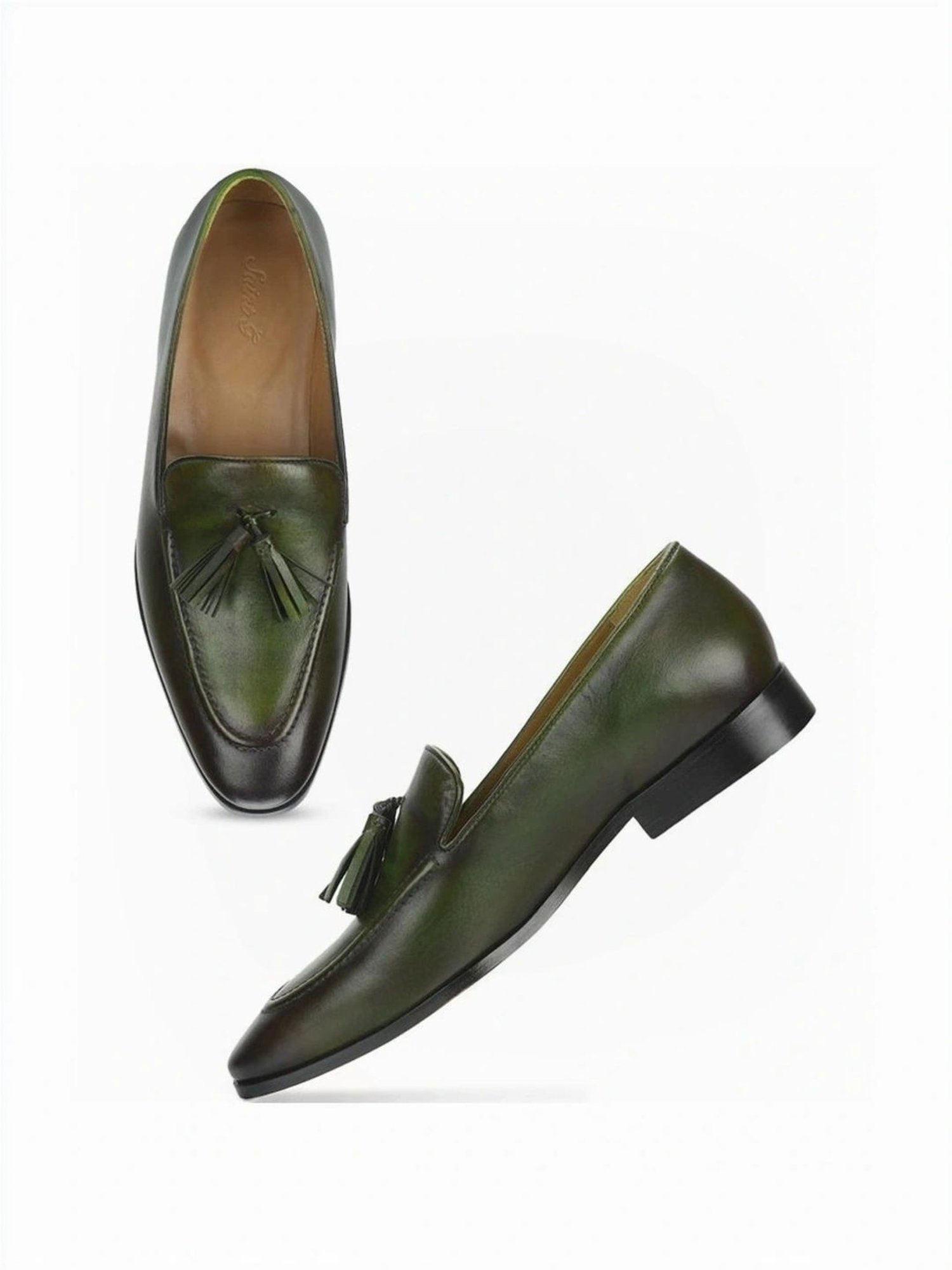 Saint G Men's Valentin Olive Mocassins