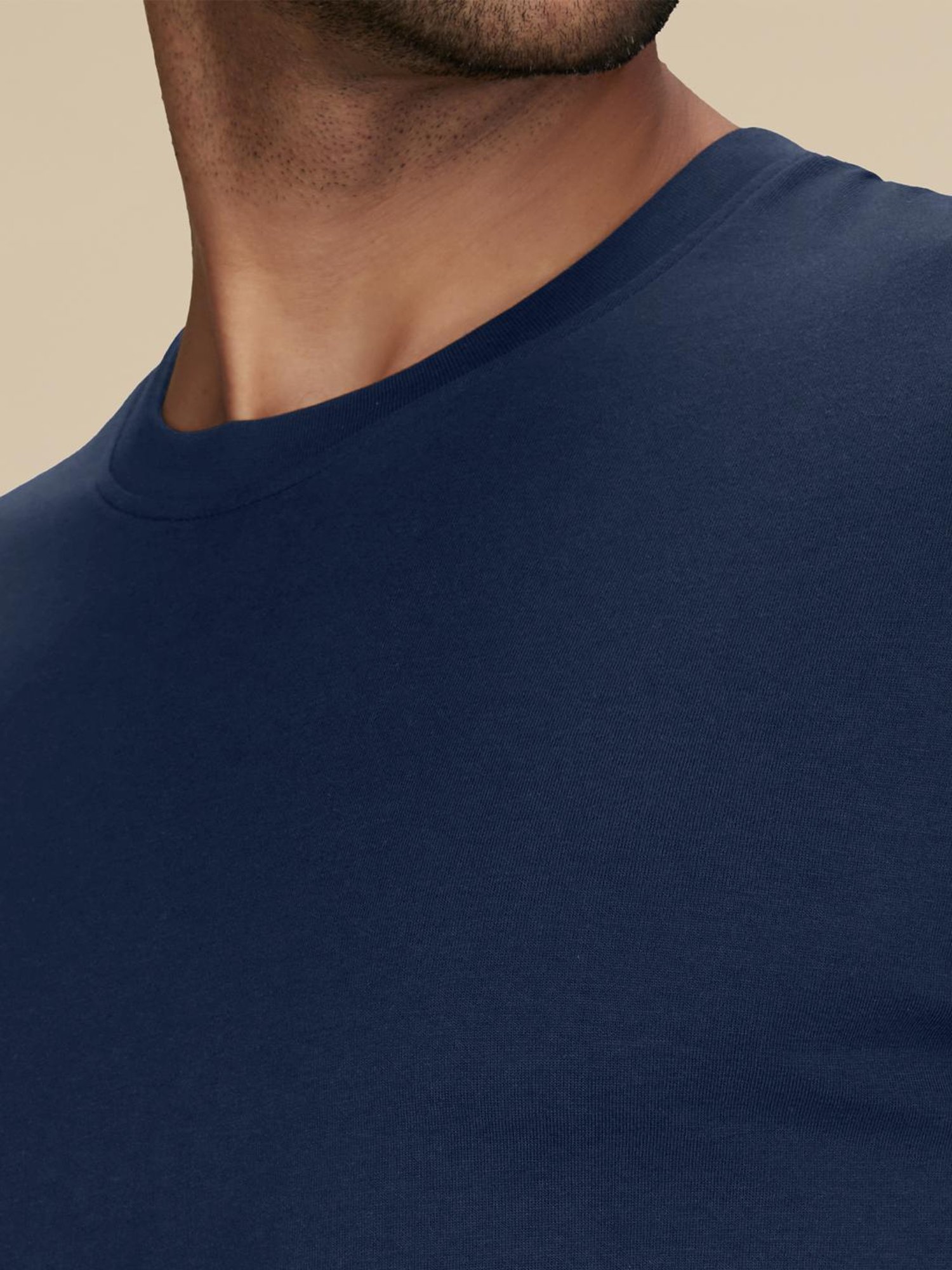 XYXX Midnight Blue Cotton Regular Fit T-Shirts