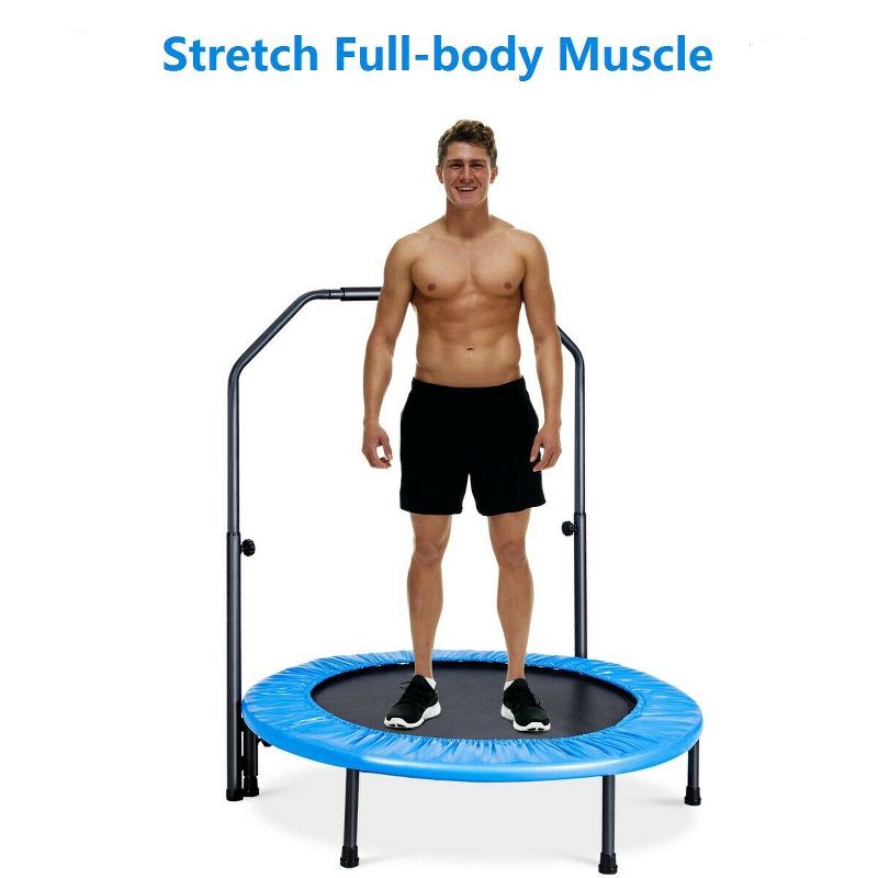 Costway 14 Ft Multicolored Trampoline Recreational Exercise w/ Safety Net Ladder