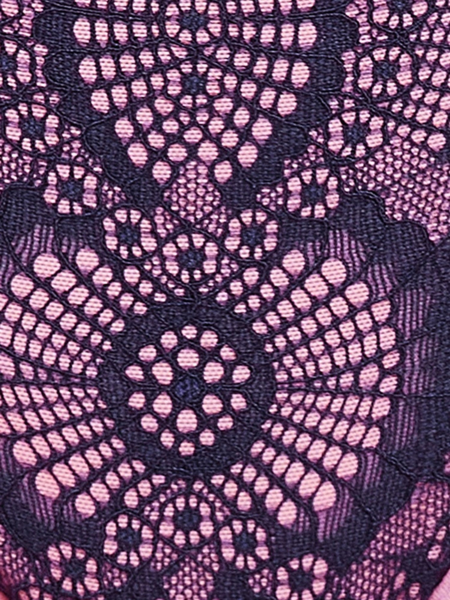 Clovia Pink & Navy Non-Wired Non-Padded Bra & Panty Set