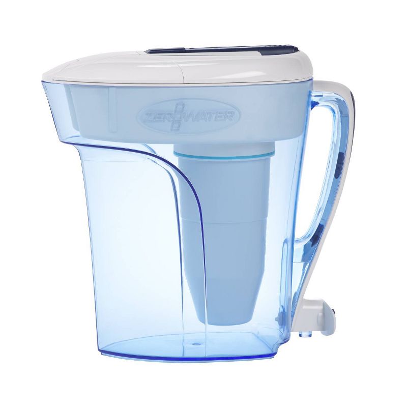 ZeroWater 12 Cup Water Pitcher with Ready-Pour + Free Water Quality Meter