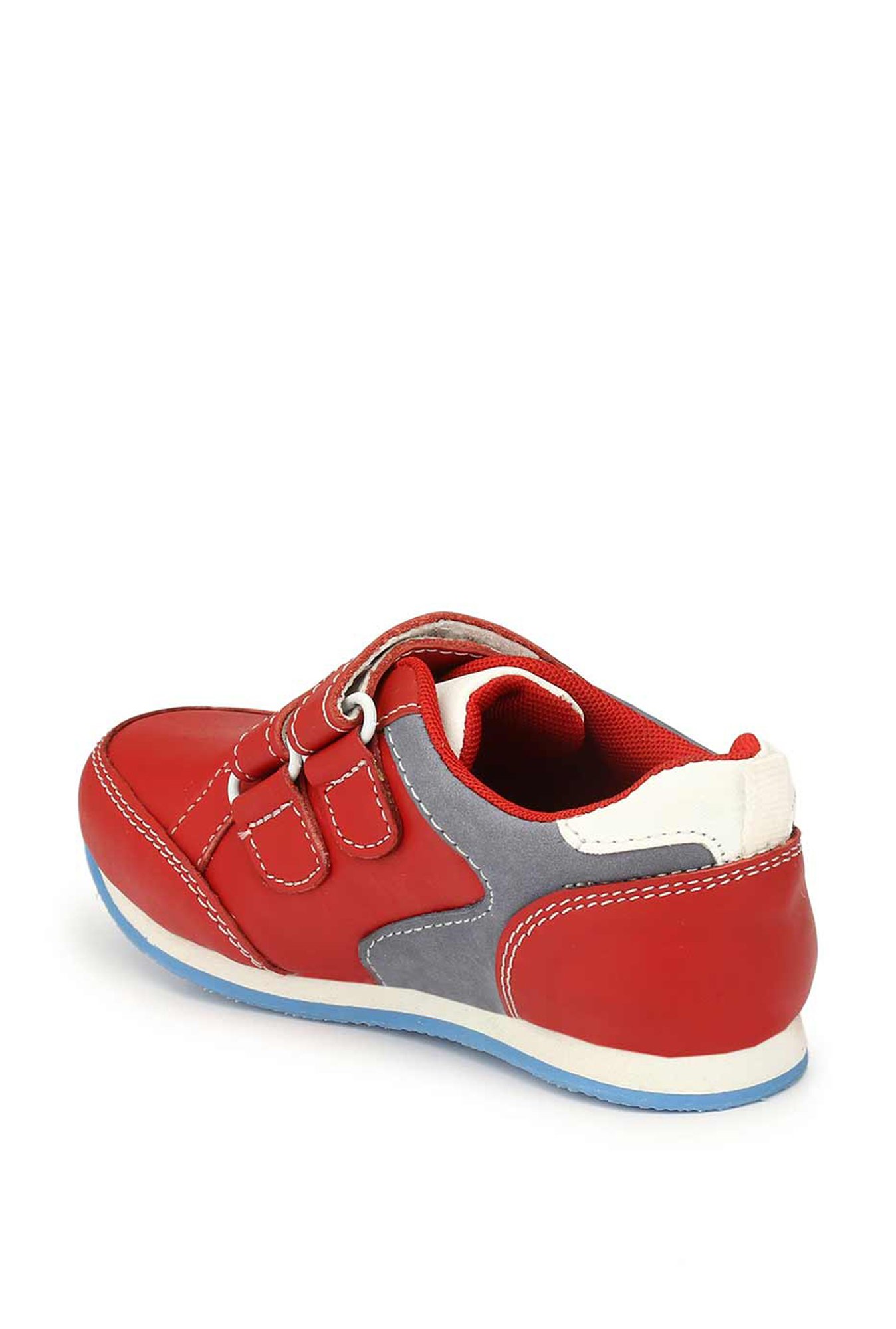 Tuskey Kids Red Leather Sneakers