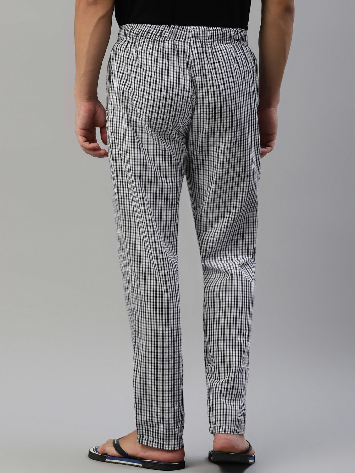 Don Vino Black & White Check Lounge Pants