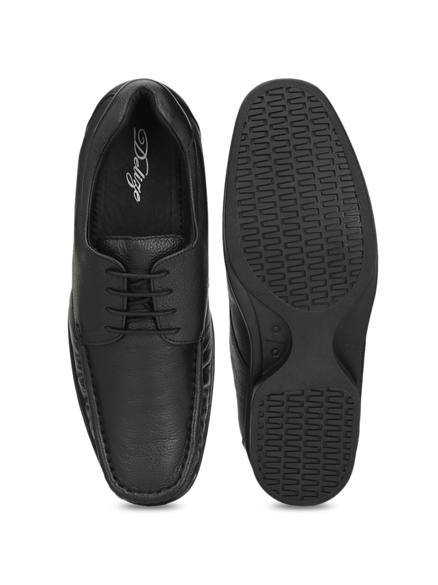 Delize Black Derby Shoes