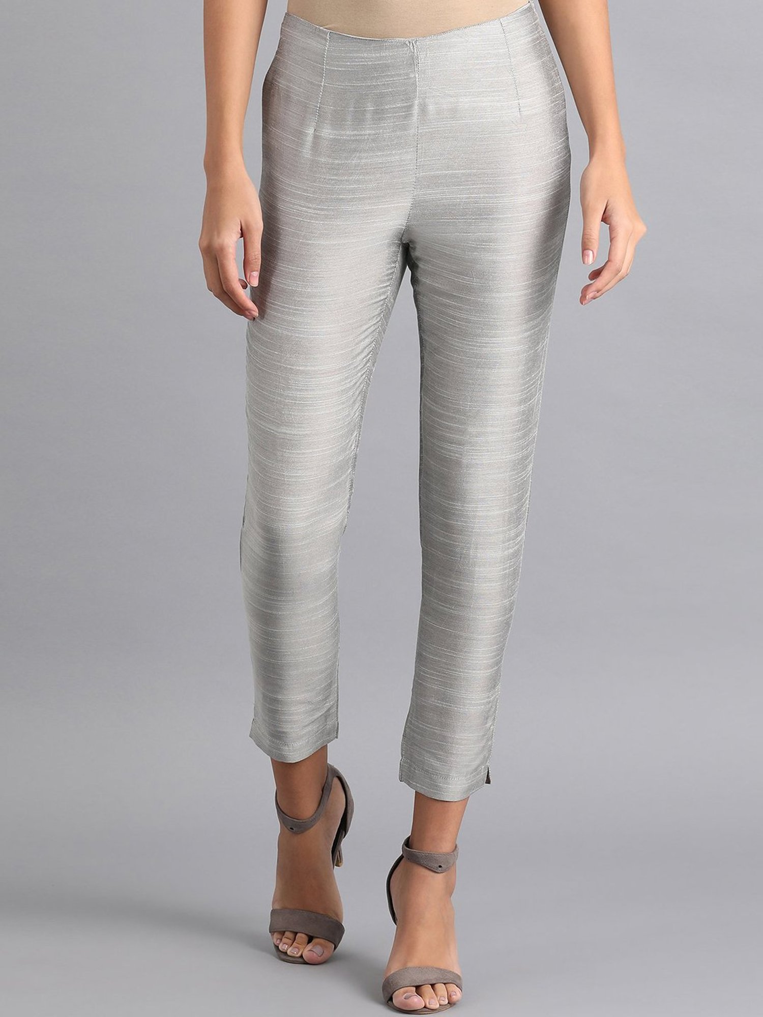 Saffron Threads Black Elasticated Palazzos