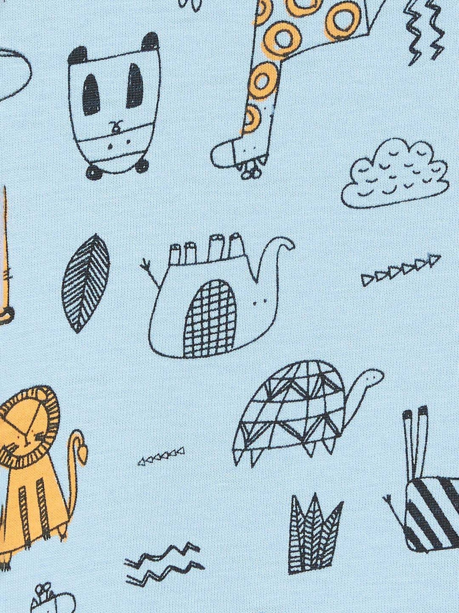 Juniors by Lifestyle Kids Light Blue Cotton Printed T-Shirt