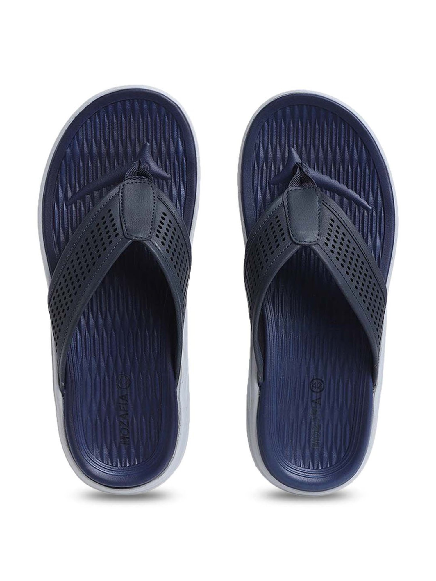 Mozafia Men's Navy Flip Flops