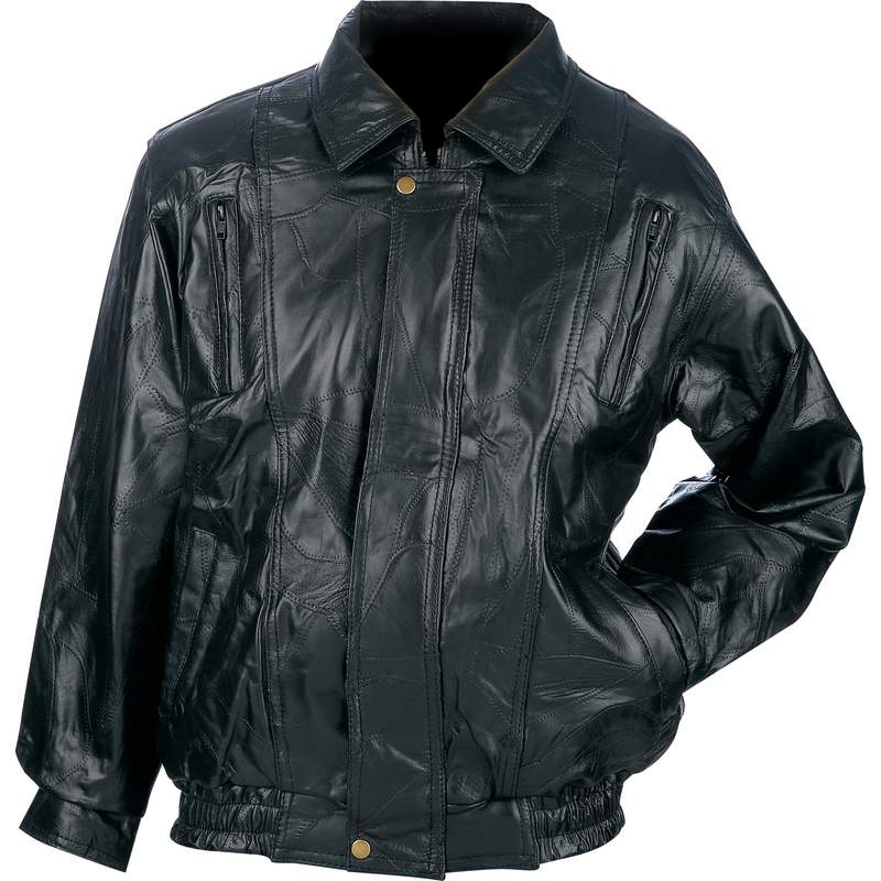 Maxam® Brand Italian Mosaic Design Genuine Top Grain Lambskin Leather Jacket