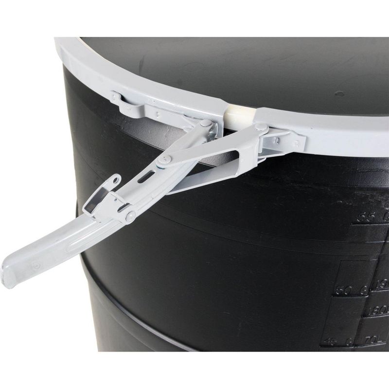 Hydrofarm 55 Gallon Drum Hydroponic Reservoir w/ Pre-Drilled Solid Lid, 2 Pack