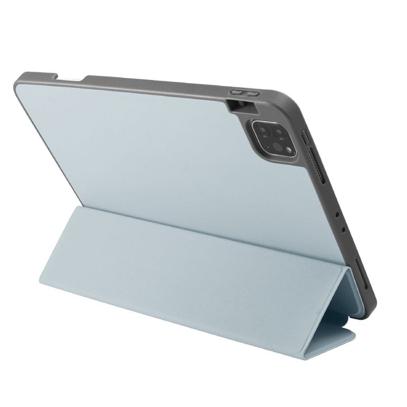 Insten - Soft TPU Tablet Case For iPad Pro 11" 2020, Multifold Stand, Magnetic Cover Auto Sleep/Wake, Pencil Charging, Sky Blue