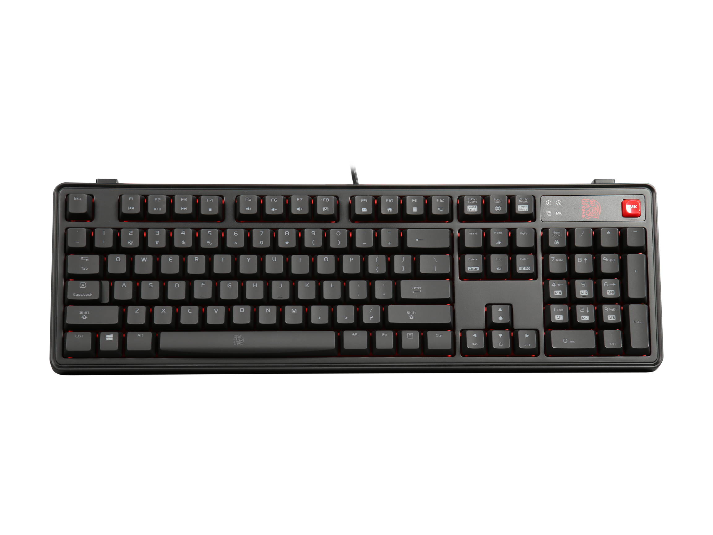Thermaltake Tt eSports Meka Pro Mechanical Gaming Keyboard - Cherry MX Red Switch