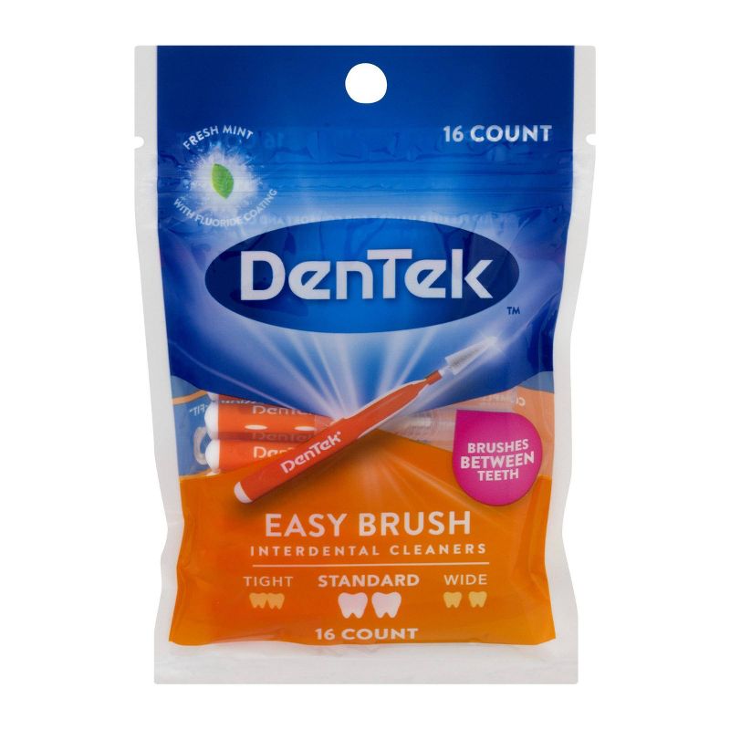 DenTek Easy Brush Interdental Cleaners for Standard Teeth - 16ct